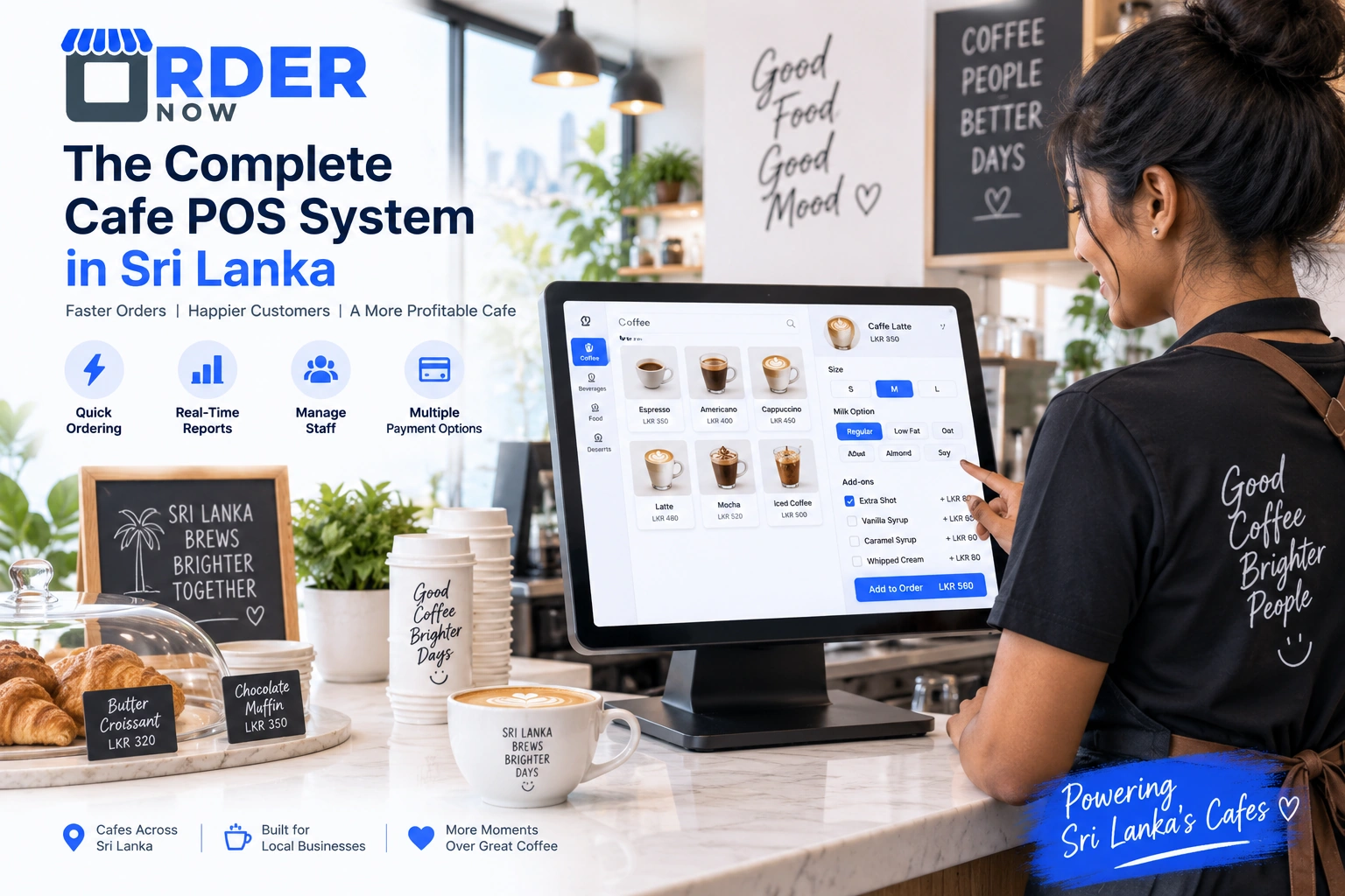 OrderNow cafe POS system Sri Lanka