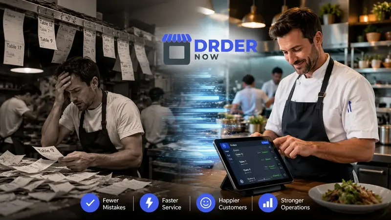 QR ordering system for restaurants