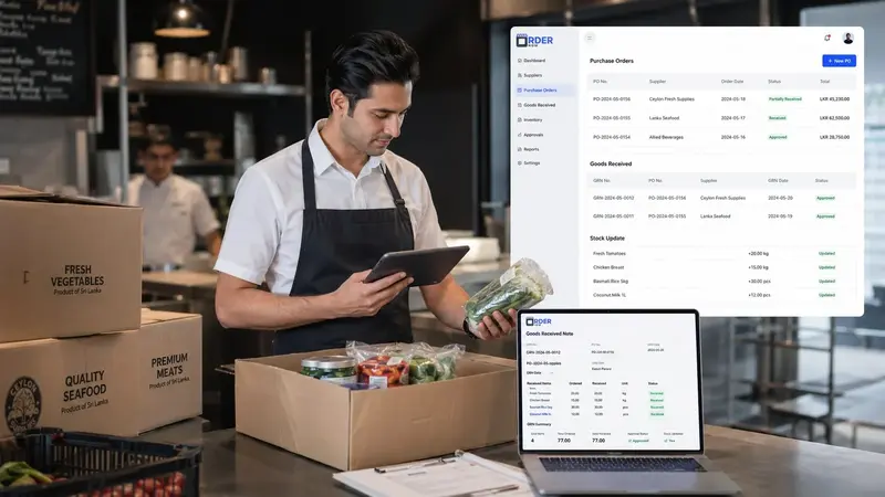 Restaurant inventory management system for restaurants