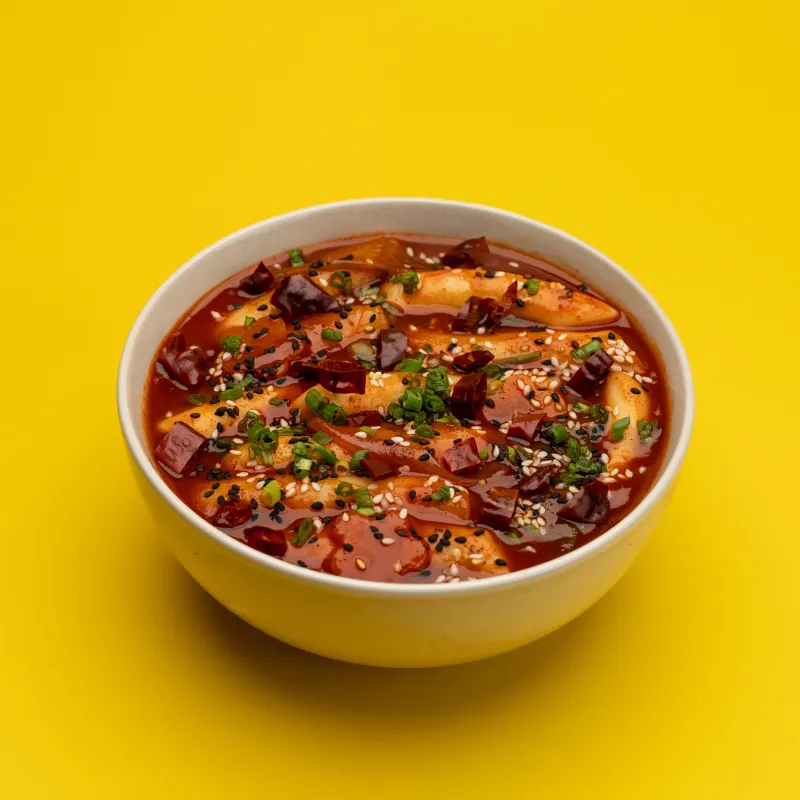 Spicy Tteokbokki (매운 떡볶이) at BokBok Chicken 