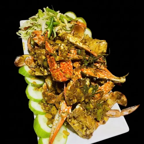 Crab Wok-Grilled at Ceylon X Seafood Restaurant