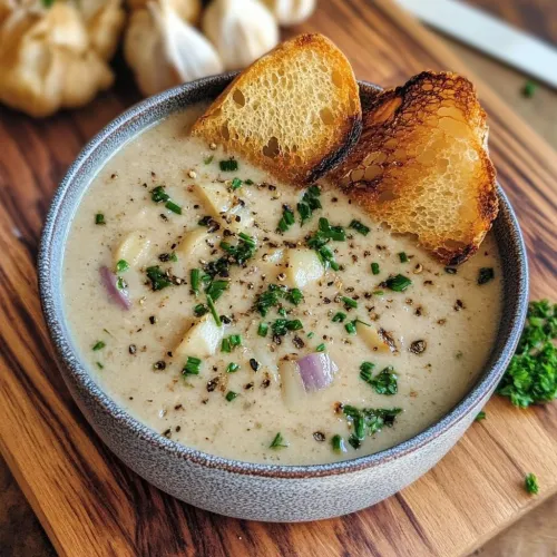 Creamy Onion & Roasted Garlic at Ceylon X Seafood Restaurant