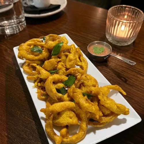 Battered Onion at Ceylon X Seafood Restaurant