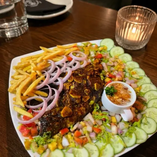 Grilled Whole Fish - Mullet / Paraw at Ceylon X Seafood Restaurant