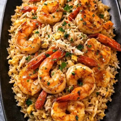 Seafood Garlic Butter Rice at Ceylon X Seafood Restaurant