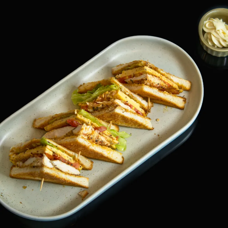 Egg &amp; Chicken Toast at Calorie Kitchen