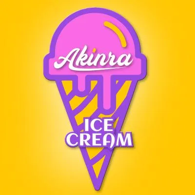Fruits with ice cream at Akinra Ice Cream