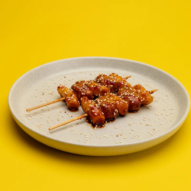 Buldak Sotteok (불닭 소떡) at BokBok Chicken 