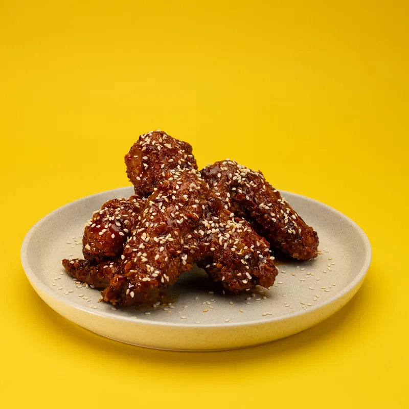 Buldak Yangnyeom (불닭 양념) at BokBok Chicken 