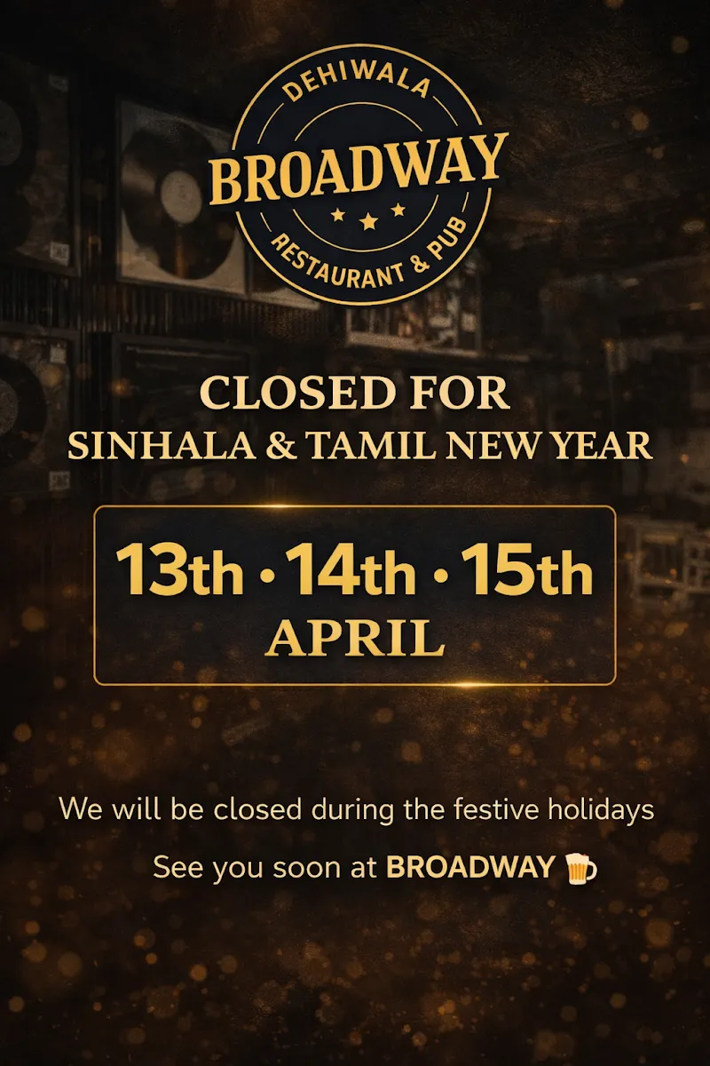 Broadway Restaurant and Pub in Dehiwala
