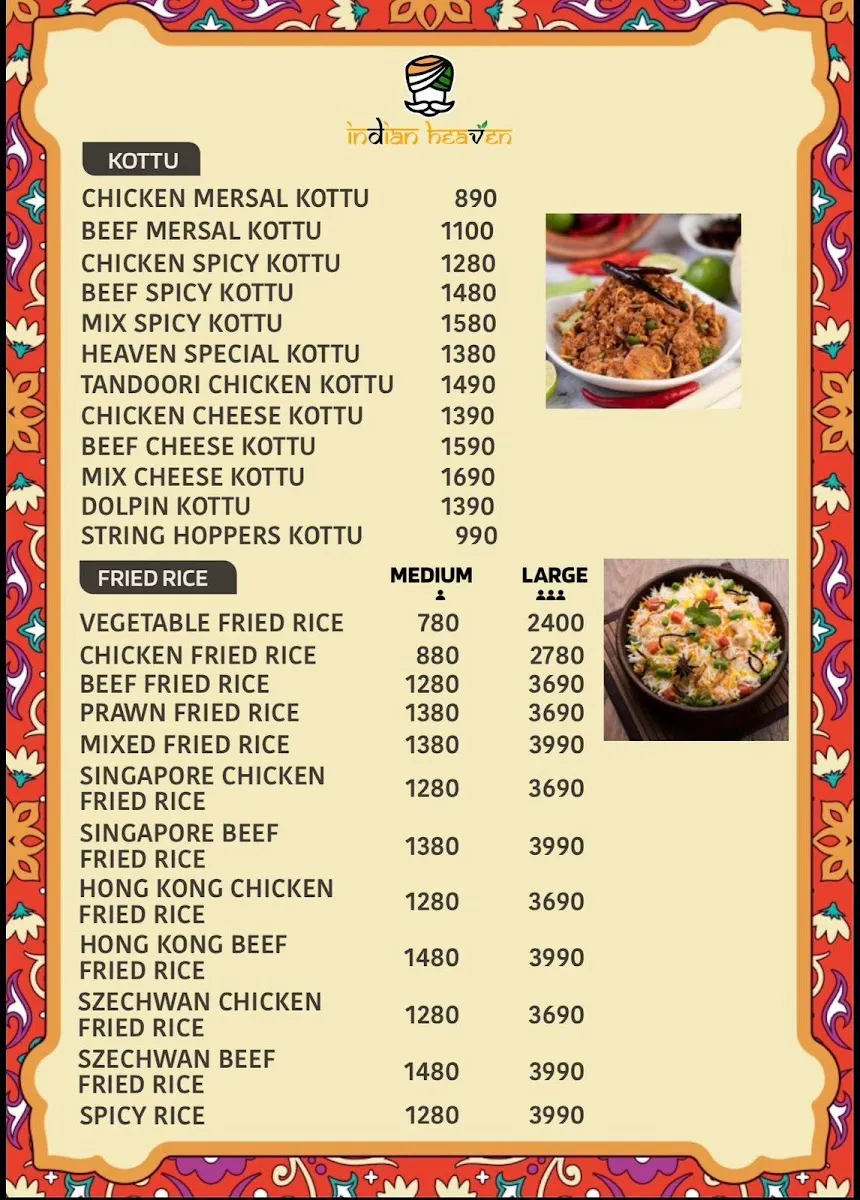 Indian Heaven Restaurant in Matale