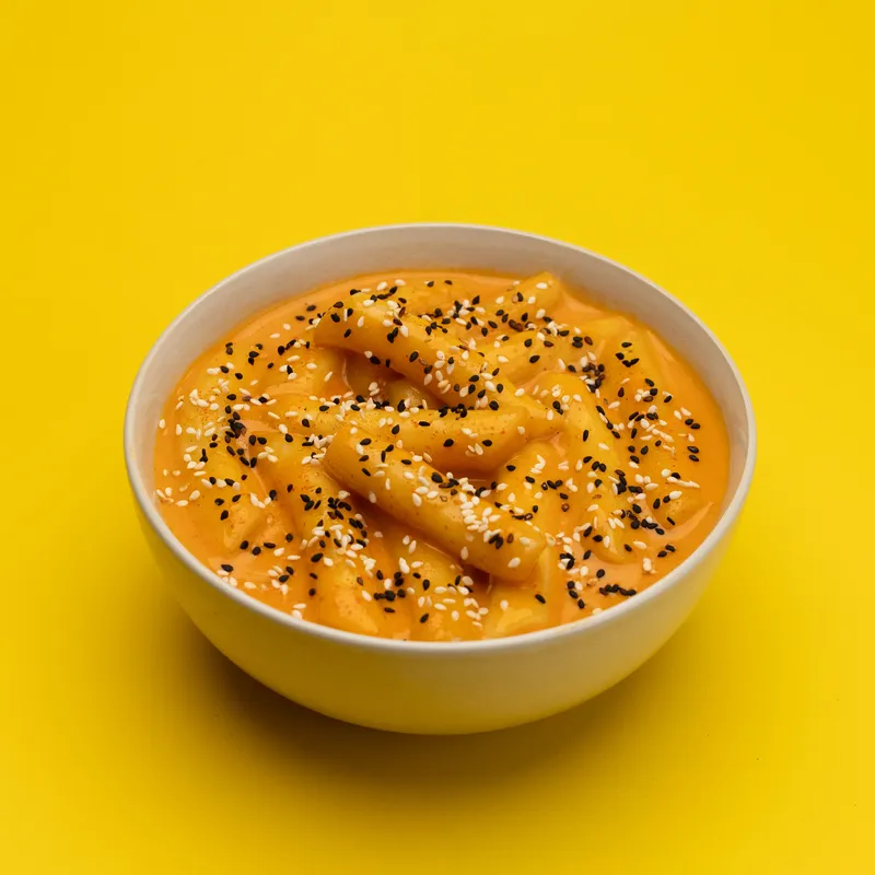 Rose Tteokbokki (로제 떡볶이) at BokBok Chicken 