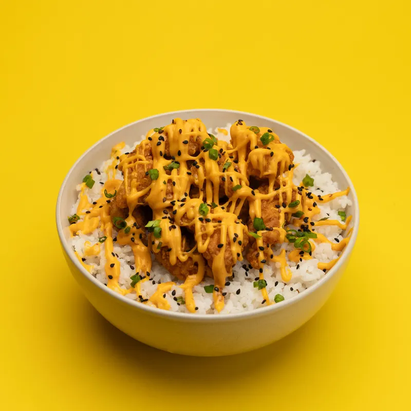 Sriracha Mayo Bowl (스리라차 마요 볼) at BokBok Chicken 