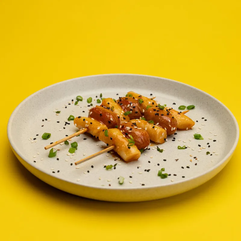 Sweet Sotteok (양념 소떡) at BokBok Chicken 