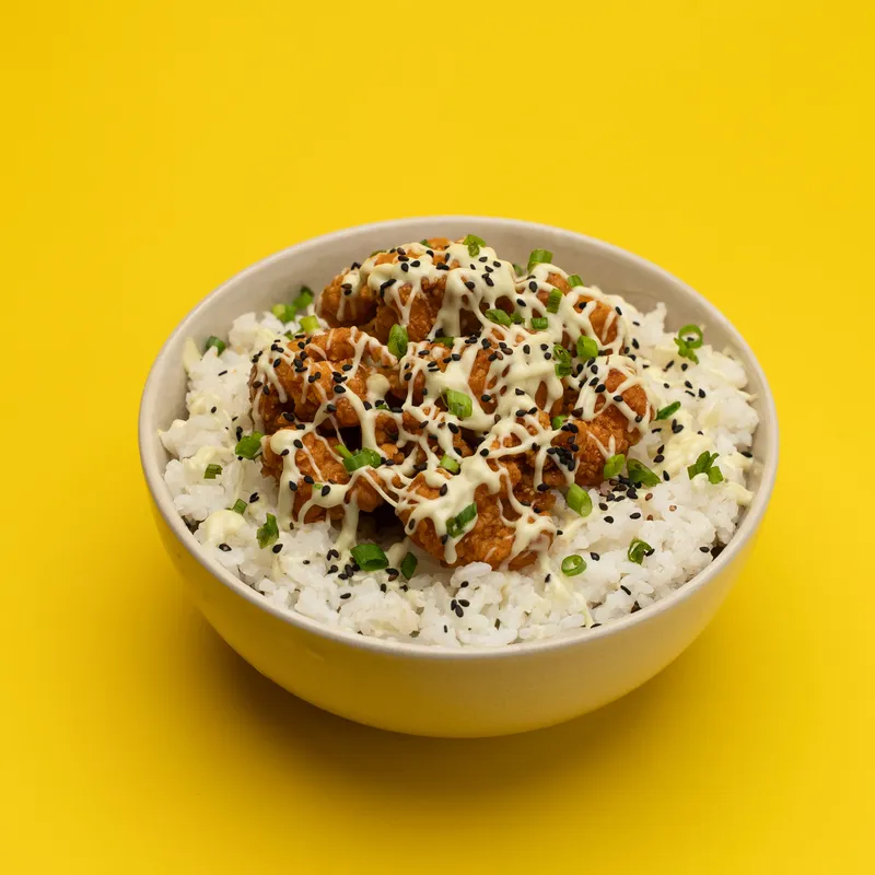 Wasabi Mayo Bowl (와사비 마요 볼) at BokBok Chicken 