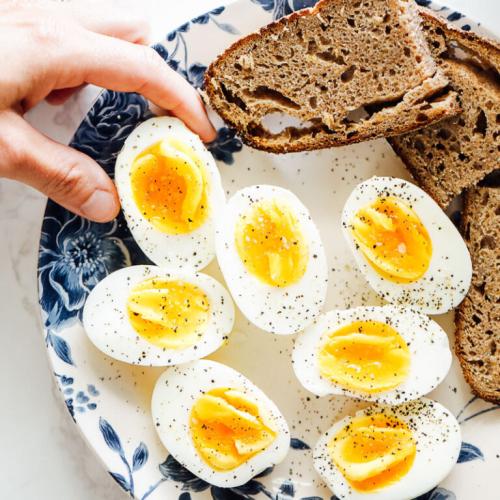 Two Boiled Egg & Jam Butter Bread