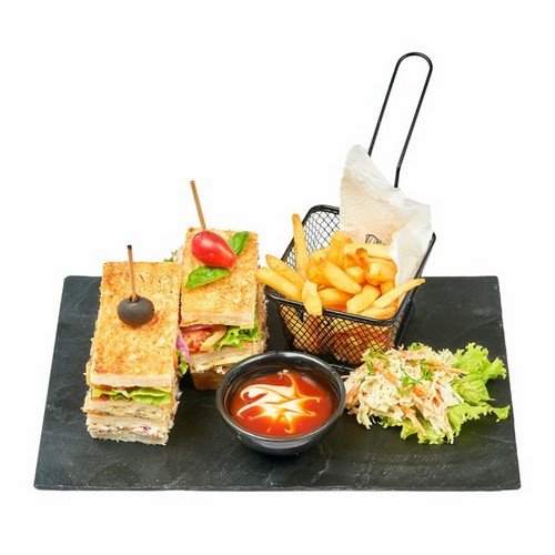 Land Of Kings Club Sandwich - Double Crispy
