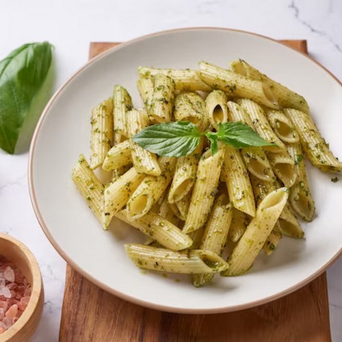 Fusilli With  Basil Pesto