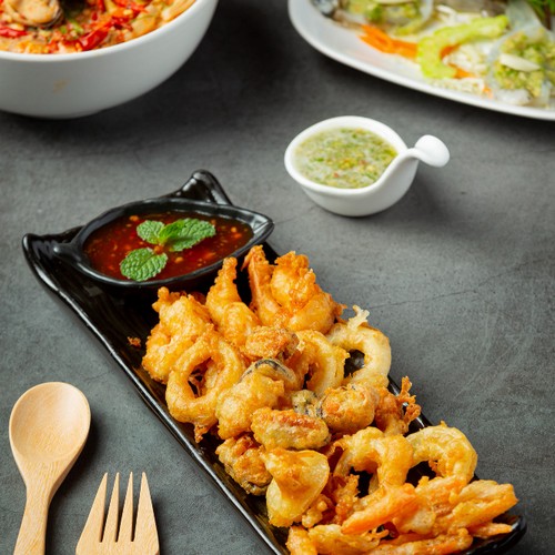 Hot Battered Prawns