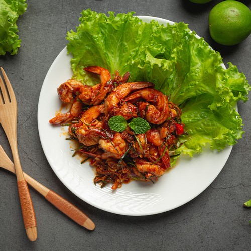 Fried Chilly Prawns