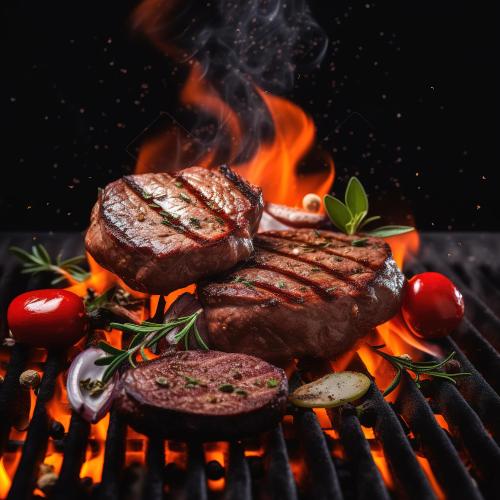 Grill Beef at Olives Restaurant 