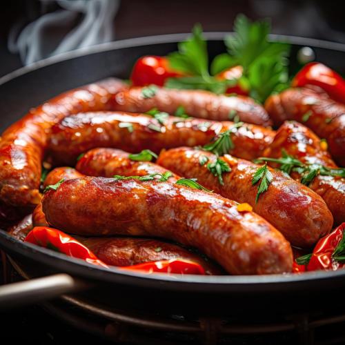 Spicy Garlic Sausages at Olives Restaurant 