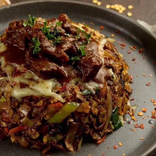 Cheese Kotthu - Pork at Sam's Hangout