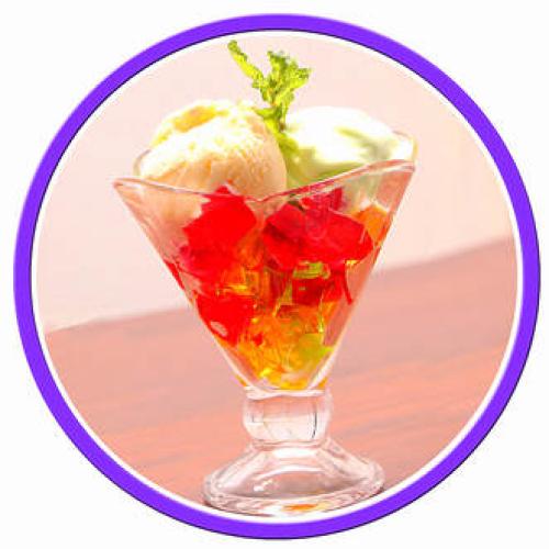 Jelly with ice cream