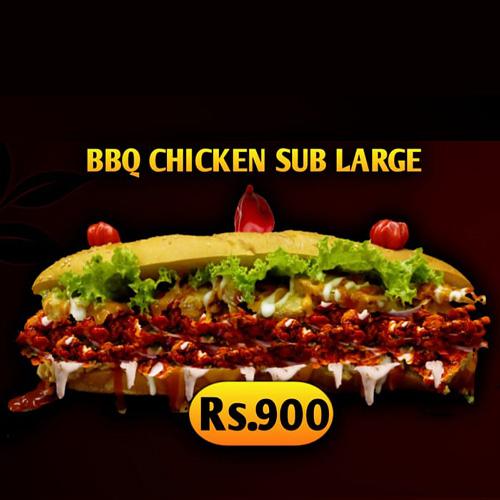 BBQ CHICKEN SUB LARGE