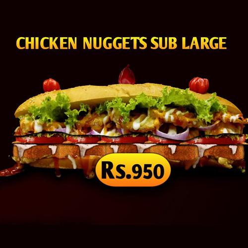 CHICKEN NUGGETS SUB LARGE at Burger House SL