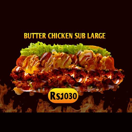 BUTTER CHICKEN SUB LARGE