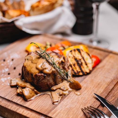 Grilled Mutton with Mashed Potatoes