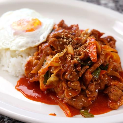 JEYUK DEOP BAB at Arirang 3rd - Korean Restaurant
