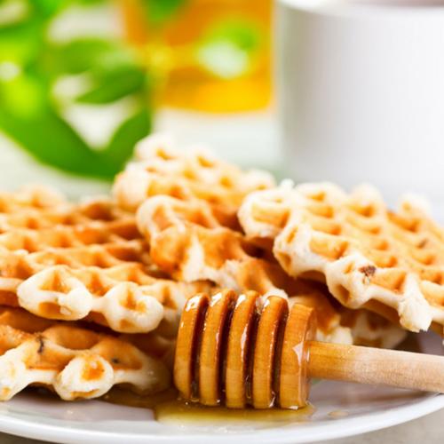 Honey Waffles at Cafe La Defense