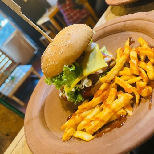 Chicken with French Fries (Single)