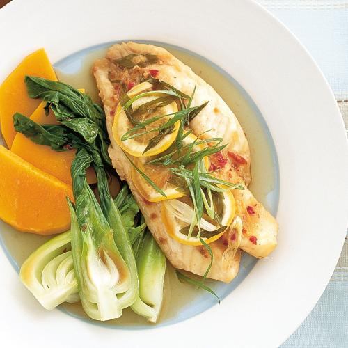 Boiled Fish with Boiled Vegetables