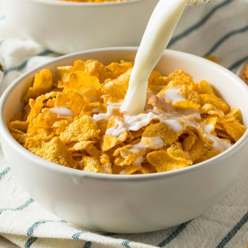 Corn Flakes with Fresh Milk