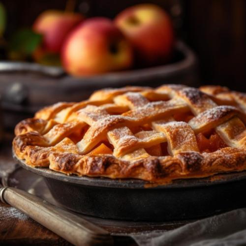Apple Pie with Ice Cream at Madras Masala