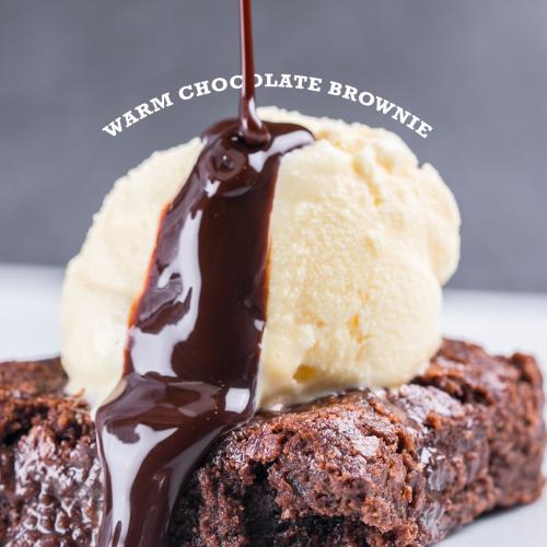 Chocolate Brownie & Ice Cream