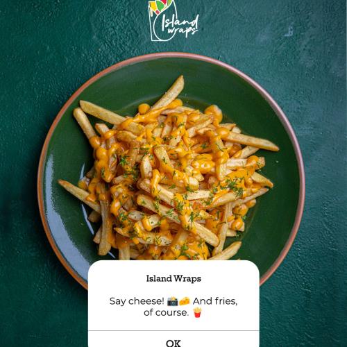 Cheesy French Fries at Island Wraps