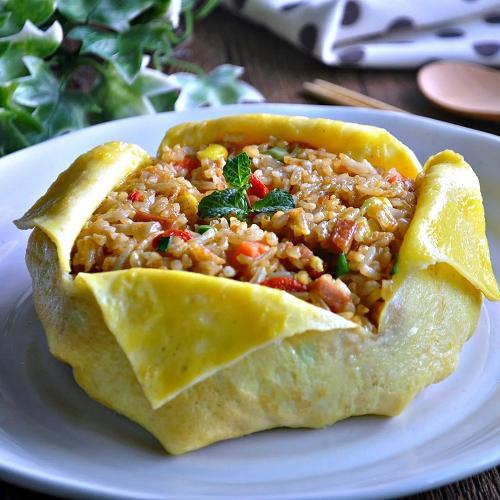 Veg Egg Wrap Fried Rice at Thai Heritage Food Truck