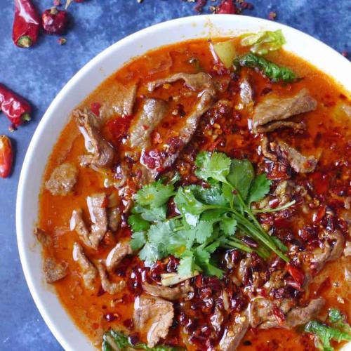 Boiling Beef With Vegetable And Sichuan Pepper