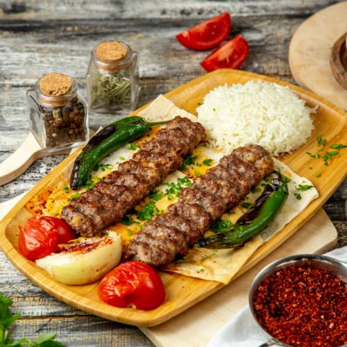 Double Turkish Beef Kebab at Grillo’s