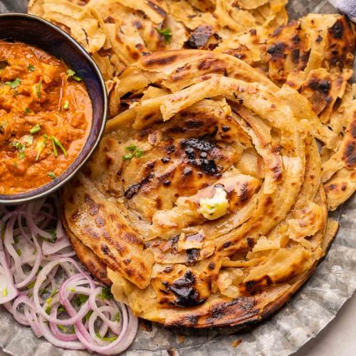 Crispy Paratha (6) With Butter Juicy Chlchen (500g) at POLOS Negombo
