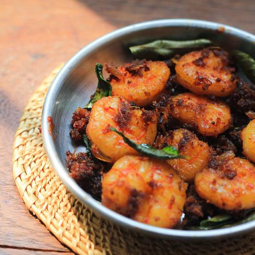Kalu pol prawns