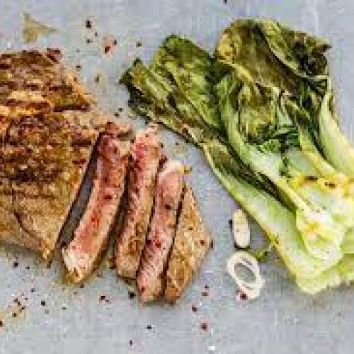 Beef with pak choi