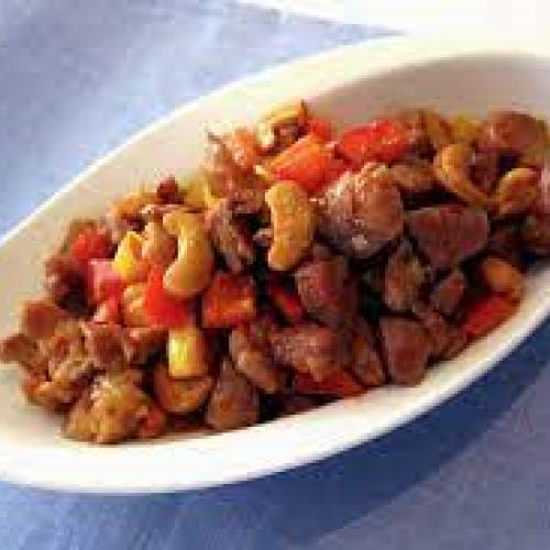 Chilly Pork with Cashew nut