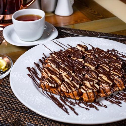 Nutella Royale Waffle at Tea Avenue