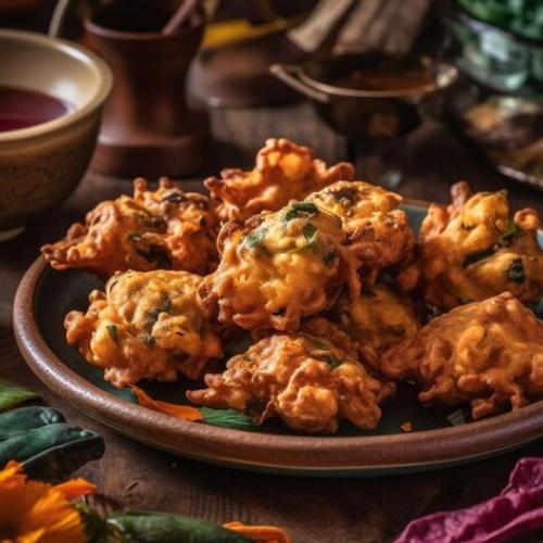 Fried Mushroom with Chaat