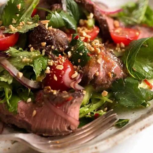 SHOTS Style Beef Salad 